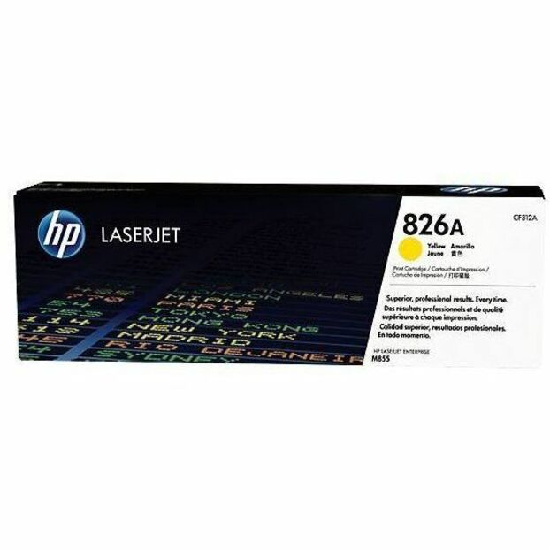 HP 826A (CF312A) Original Standard Yield Laser Toner Cartridge - Single Pack - Yellow - 1 Each