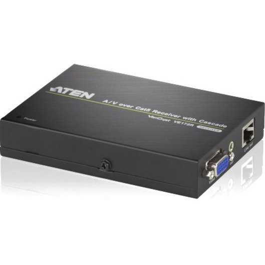 VGA/AUDIO OVER CAT 5 RECEIVER WITH CASCADE,3 YEARS WARRANTY