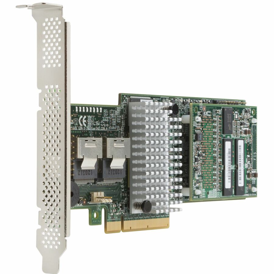 LSI 9270-8I SAS 6GB/S ROC 2-Port RAID CARD (E0X21AA) | PCI Express 3.0 - Plug-in Card - RAID 5, 6 | 2 SAS Ports, Internal Battery Backup