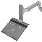 NOTEBOOK HOLDER IN BRACKET FOR M2 AND M8 - WHITE WITH POLISHED ALUMINUM
