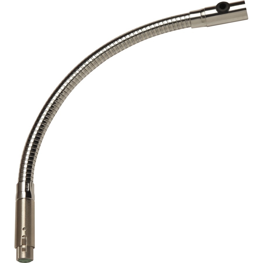 12 GOOSENECK WITH ATTACHED FEMALE XLR CONNECTOR, CHROME
