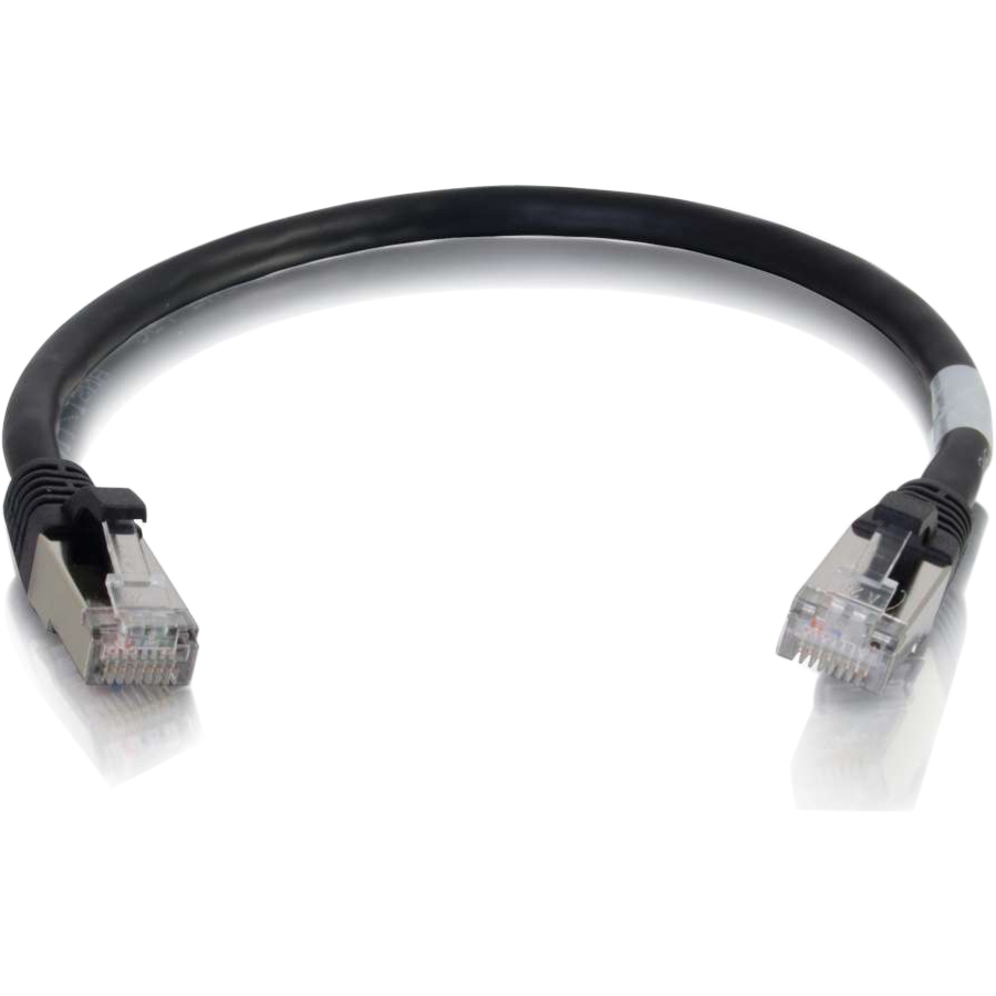 6IN CAT6 SNGLS STP CBL-BL