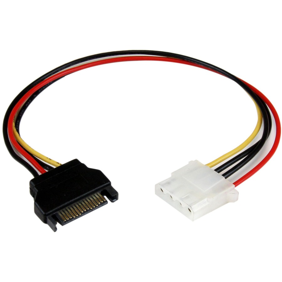 12IN 15PIN SATA TO 4PIN MOLEX LP4 F/M POWER CABLE ADAPTER