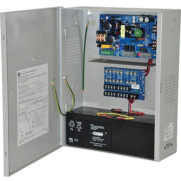 Power Supply Charger, 8 Fused Outputs, 12/24vdc @ 4a, Aux Output, Fai, Linq2 Ready, 115vac, Bc400 Enclosure