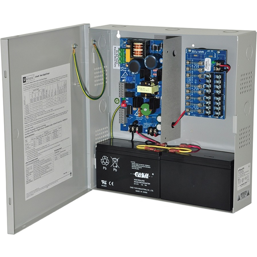 Power Supply Charger, 8 Fused Outputs, 12/24vdc @ 4a, Aux. Output, Fai, Linq2 Network 115vac, Bc300 Enclosure