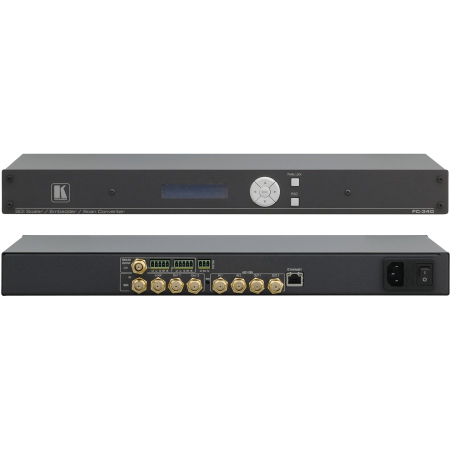 THE FC-340 SDI SCALER/EMBEDDER/SCAN CONVERTER IS IDEAL AS A BROADCAST-QUALITY VI