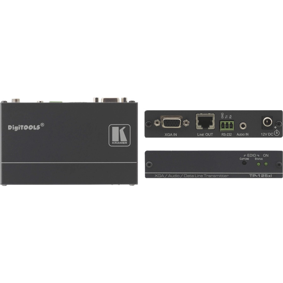 RS 232 OVER PAIR TRANSMITTER WITH EDID.