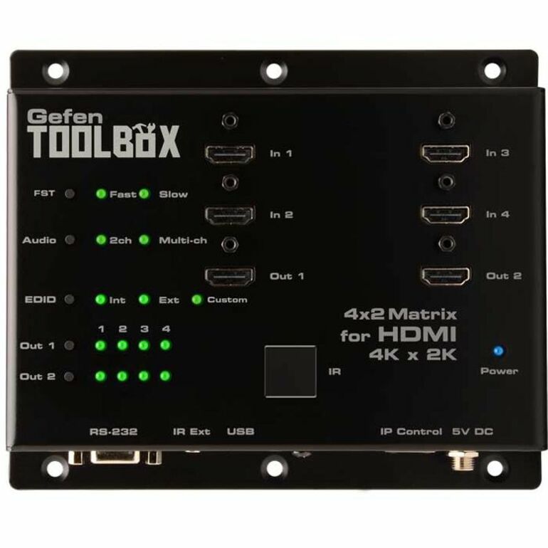 4:2 HDMI MATRIX W ULTRA HD; 4K AND 2K