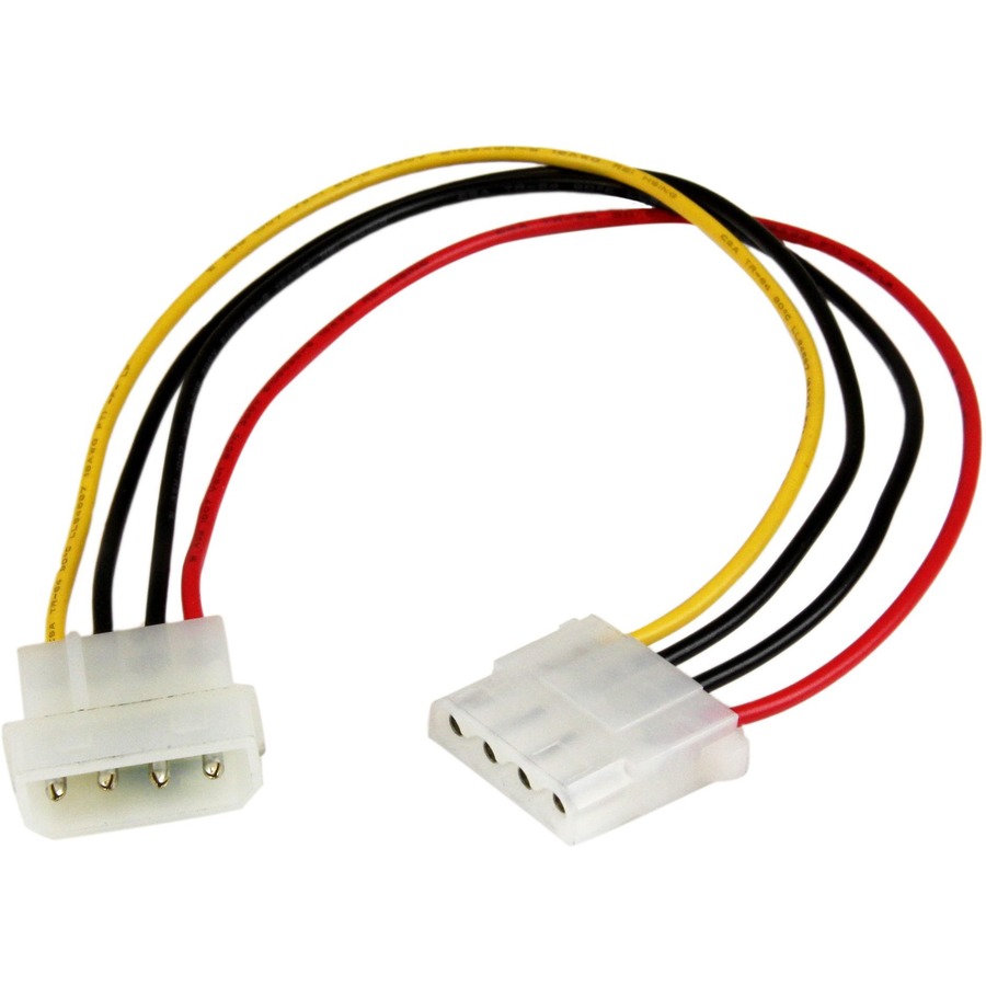 12IN 4PIN LP4 TO 4PIN LP4 M/F MOLEX POWER EXTENSION CABLE