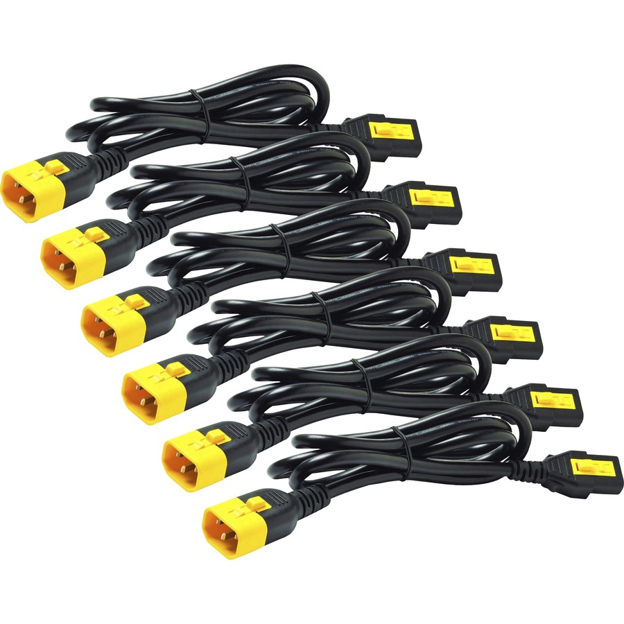 POWER CORD KIT (6 EA), LOCKING, C13 TO C14, 1.8M