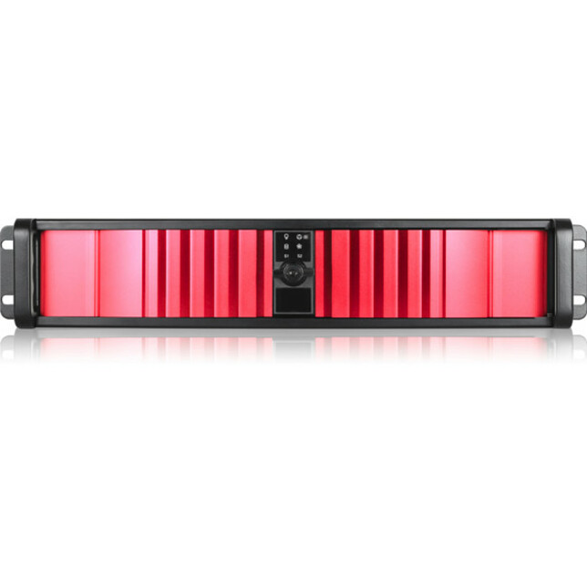 2U COMPACT STYLISH RACKMOUNT CHASSIS WITH SEA BEZEL IN RED