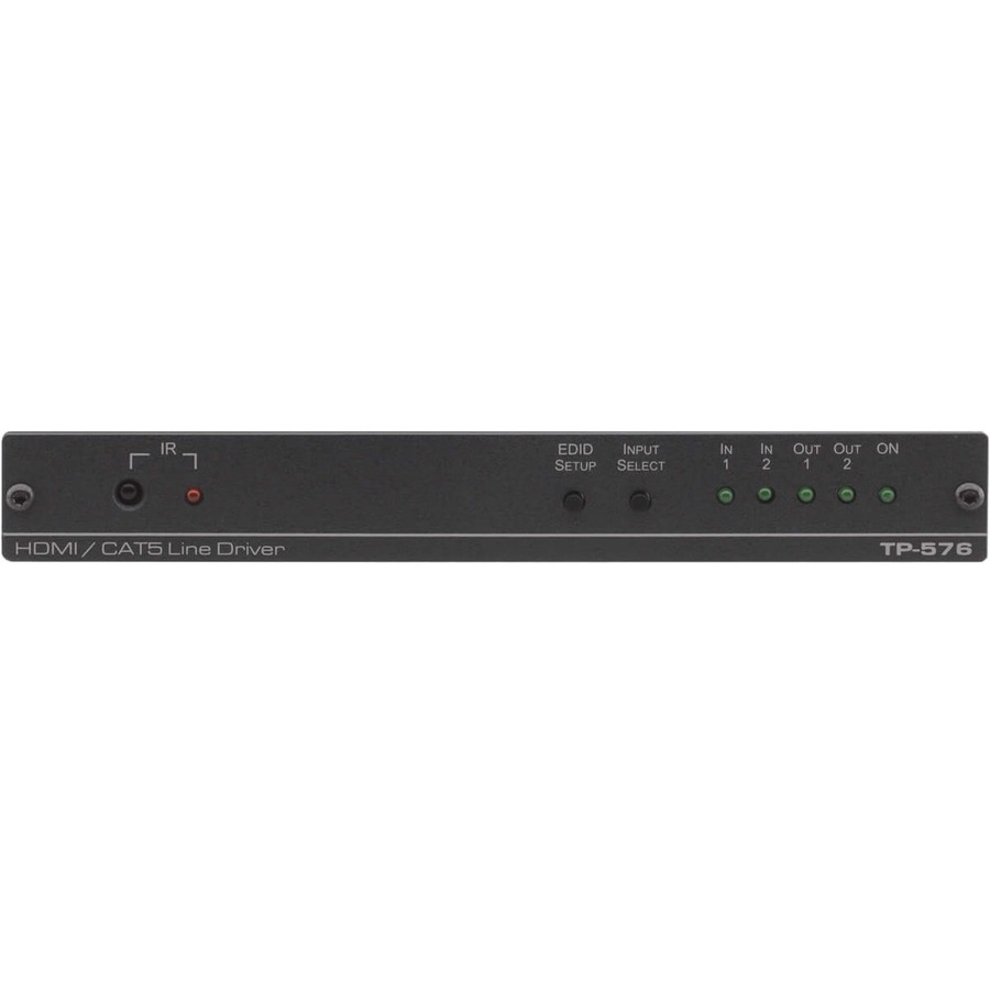 THE TP-576 IS A TWISTED PAIR LINE DRIVER FOR HDMI, BIDIRECTIONAL RS-232 AND INFR