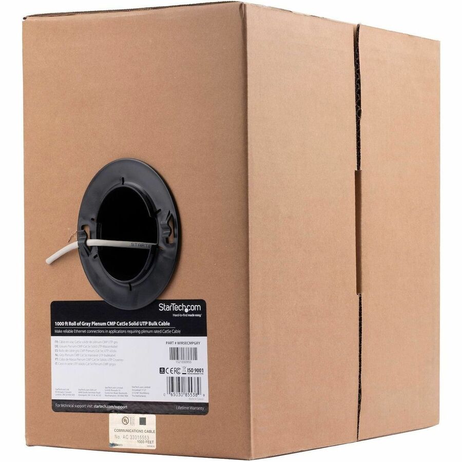 Gray CMP Cat5e Bulk Cable