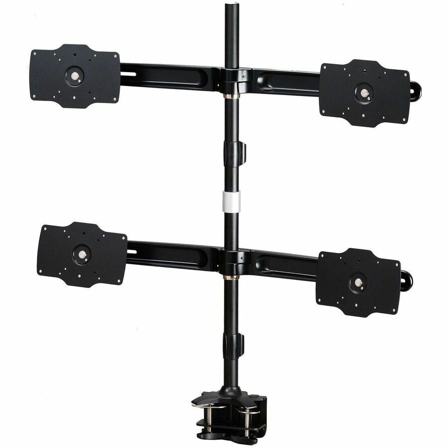 QUAD MONITOR CLAMP MOUNT SUPPORTS UP TO 4 LED OR LCD MONITORS MOUNTED WITH INDUS
