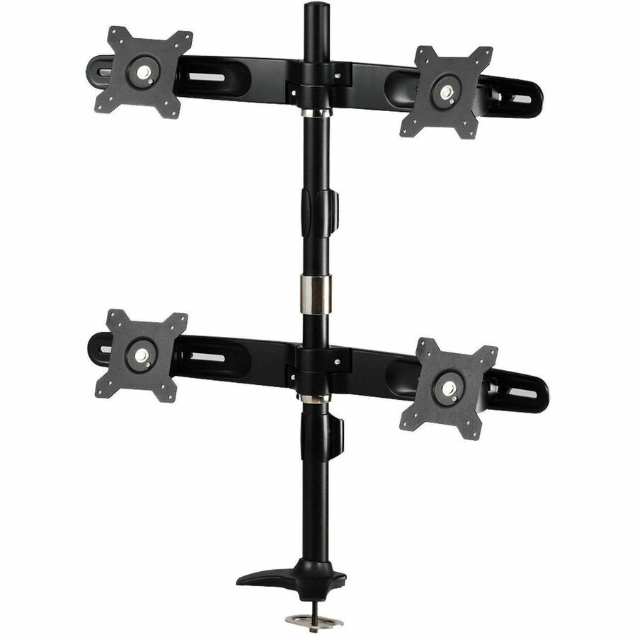 Amer 15"-24" Quad Monitor Mount with Pole/Grommet | AMR4P