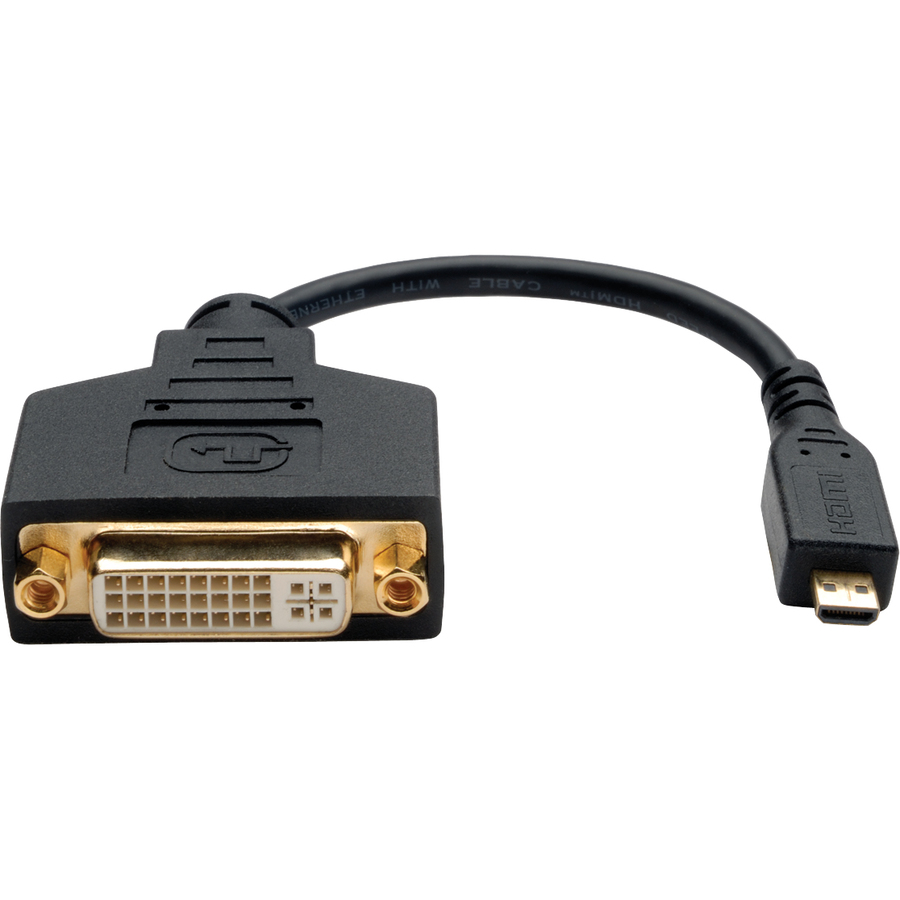 TRIPP LITE SERIES MICRO HDMI (TYPE D) TO DVI-D ADAPTER - MICRO HDMI LEFT CONNECT