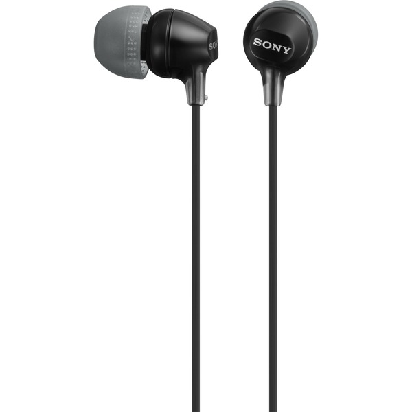 SONY MDR-EX15LP In-Ear Headphones, Black