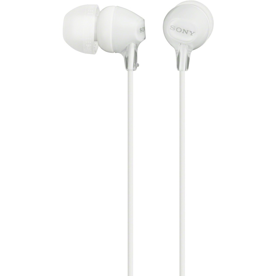 SONY MDR-EX15LP In-Ear Headphones, White
