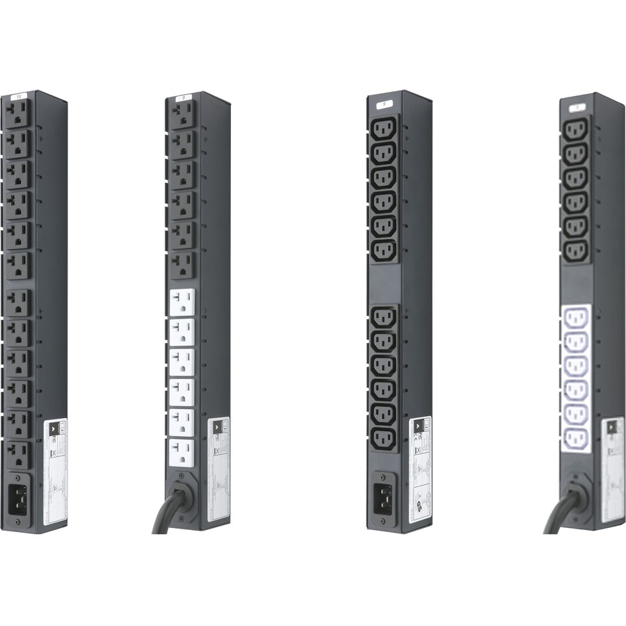 BASIC PDU, 12 NEMA 5-20R OUTLETS, 120V W/ C20 INLET (INPUT POWER CORD ORDERED SE