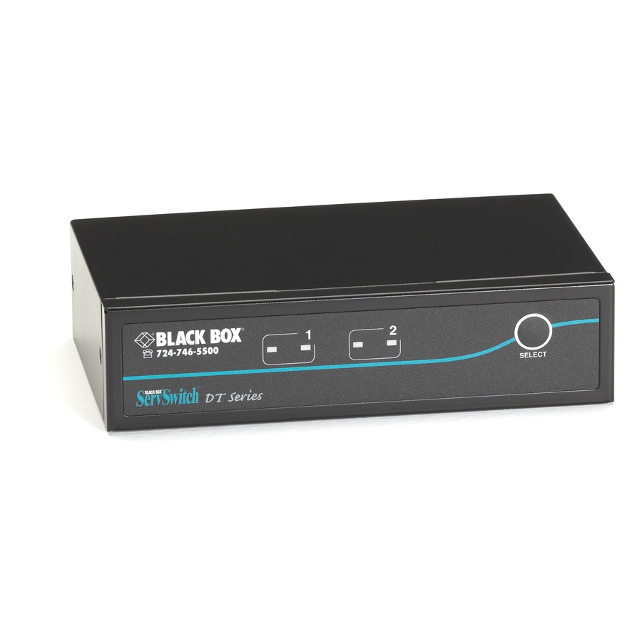 DESKTOP KVM SWITCH - DVI-D WITH EMULATED USB KEYBOARD/MOUSE, 2-PORT