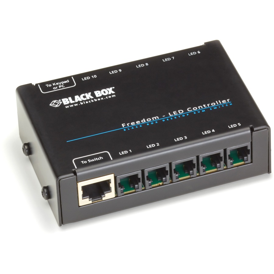 THE BLACK BOX LED MONITOR IDENTIFICATION KIT WORKS WITH THE SERVSWITCH FREEDOM,