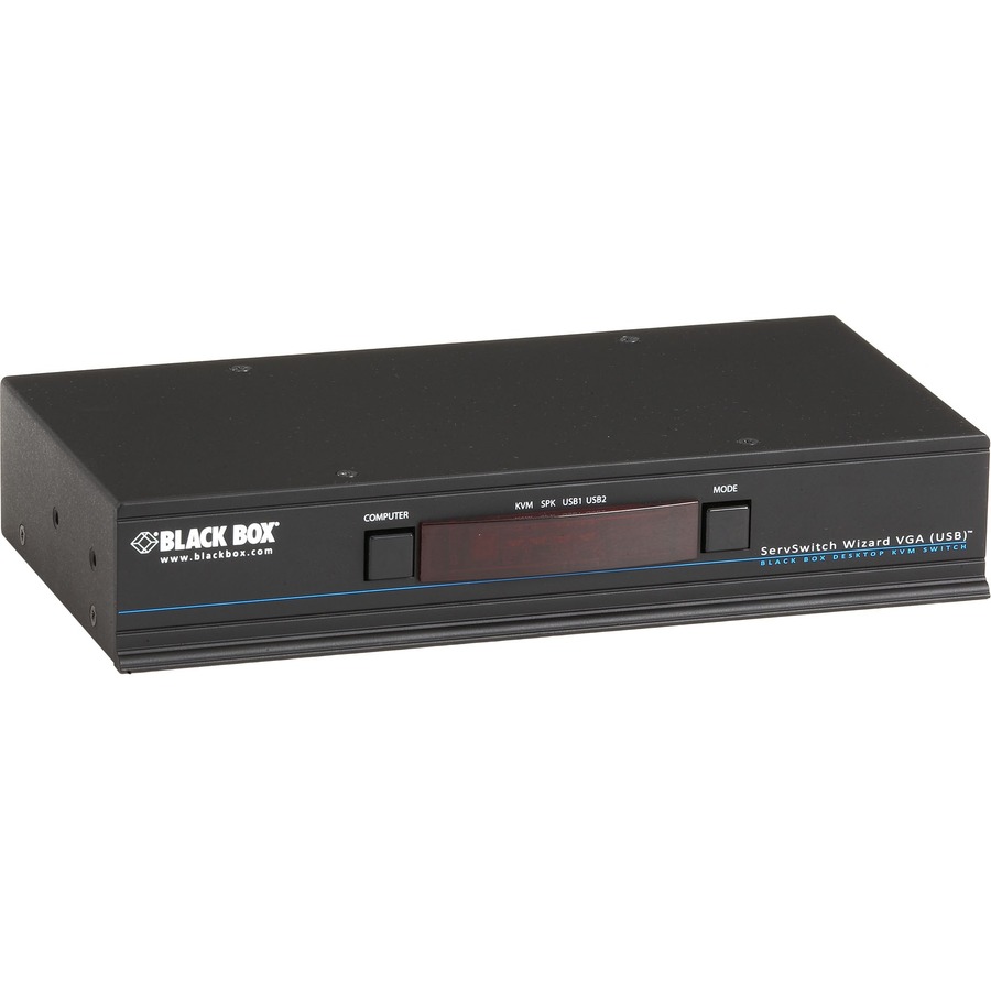 KVM SWITCH - SINGLE-MONITOR, VGA, USB TRUE EMULATION, AUDIO, 4-PORT - 2 YEAR DOU