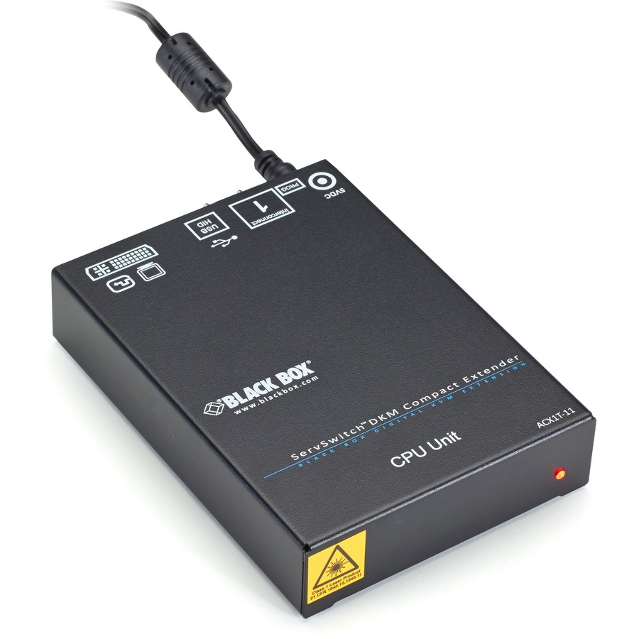 COMPACT KVM EXTENDER TRANSMITTER - SINGLE-MONITOR, DVI-D, (2) USB-HID, 1G, (1) S