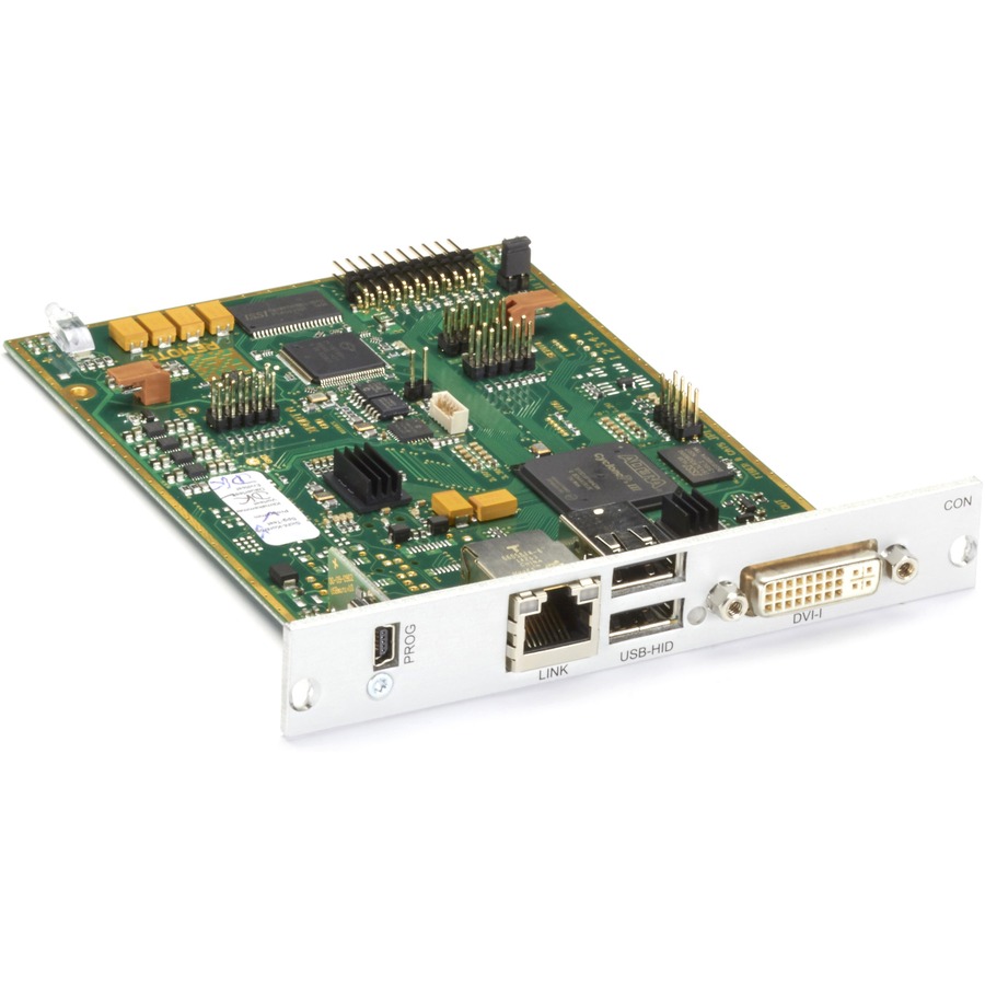 MODULAR KVM EXTENDER RECEIVER - SINGLE-MONITOR, DVI-I, (2) USB-HID, 1G, (1) CATX