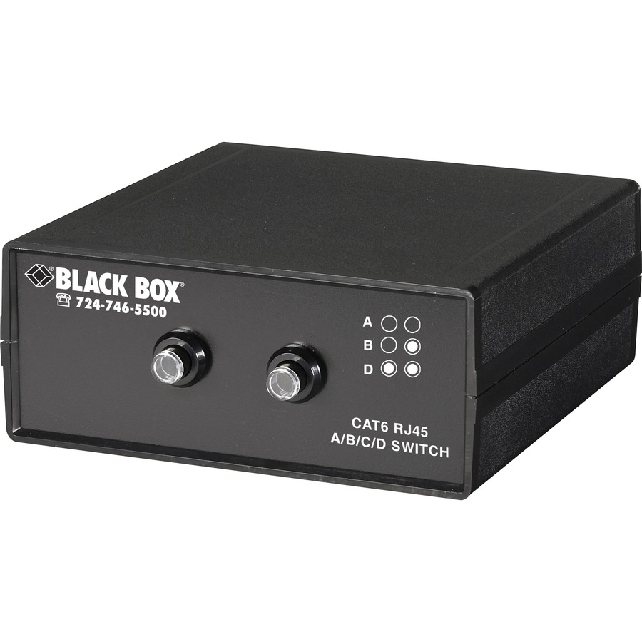 DESKTOP RJ45 3 TO 1 CAT6 ETHERNET 10G MANUAL SWITCH. PROVIDES TOTAL ELECTRICAL I