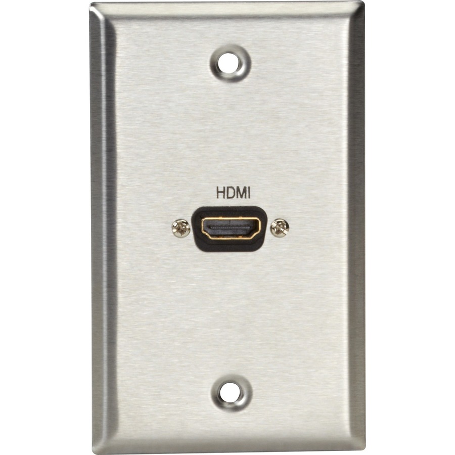 Black Box WP831 Stainless Steel HDMI Wallplate, 1 Port | AV Wallplate