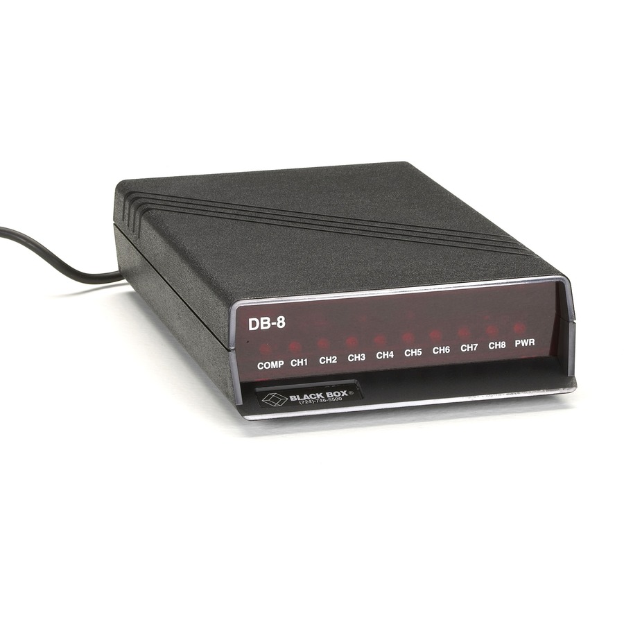 RS232 DATA BROADCAST DEVICE - RJ-11, 8-PORT, GSA, TAA
