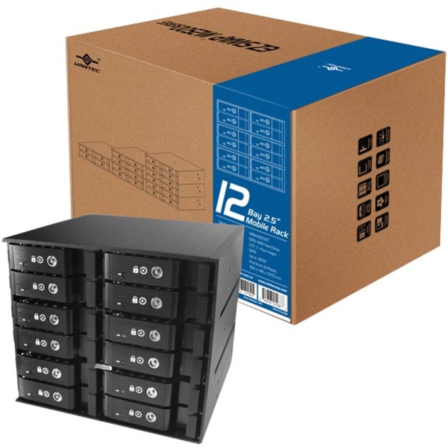 VANTEC 12 X 2.5IN SAS/SATA SSD/HDD 3 BAY