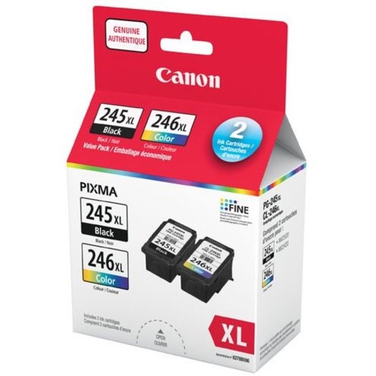 CANON PG-245 XL/CL-246 XL Black and Color Ink Cartridge Value Pack (8278B006)