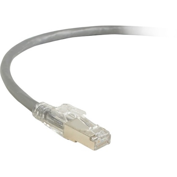 CAT6A 650-MHZ LOCKING SNAGLESS STRANDED ETHERNET PATCH CABLE - SHIELDED (S/FTP),