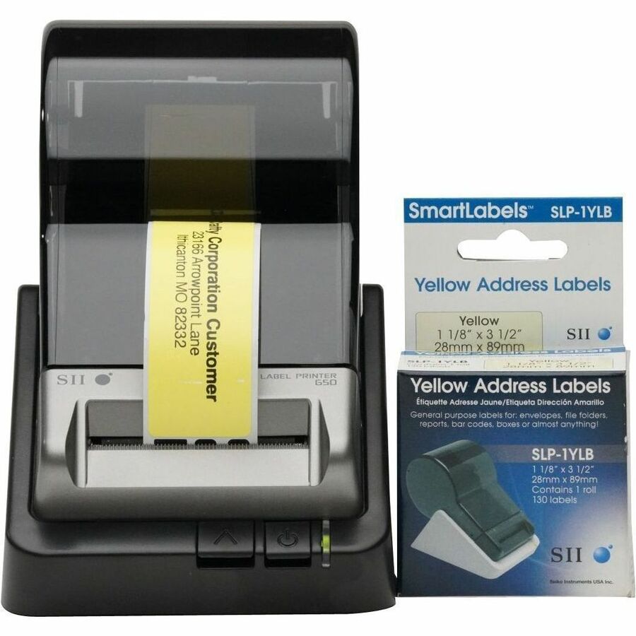 SEIKOSLP-1YLB YELLOW ADDRESS LABELS - DESIGNED PERFECTLY FOR ADDRESS LABELS FOR