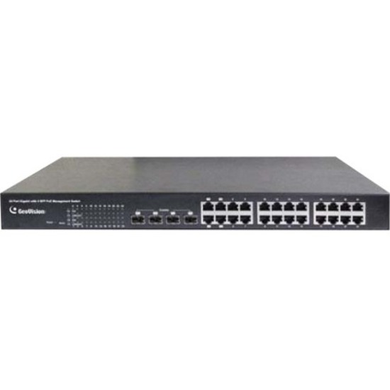 GV-POE2411 24 GIGABIT PORT MANAGED SWITCH (UP TO 23 IP CAMERAS) 400W 802.3AT