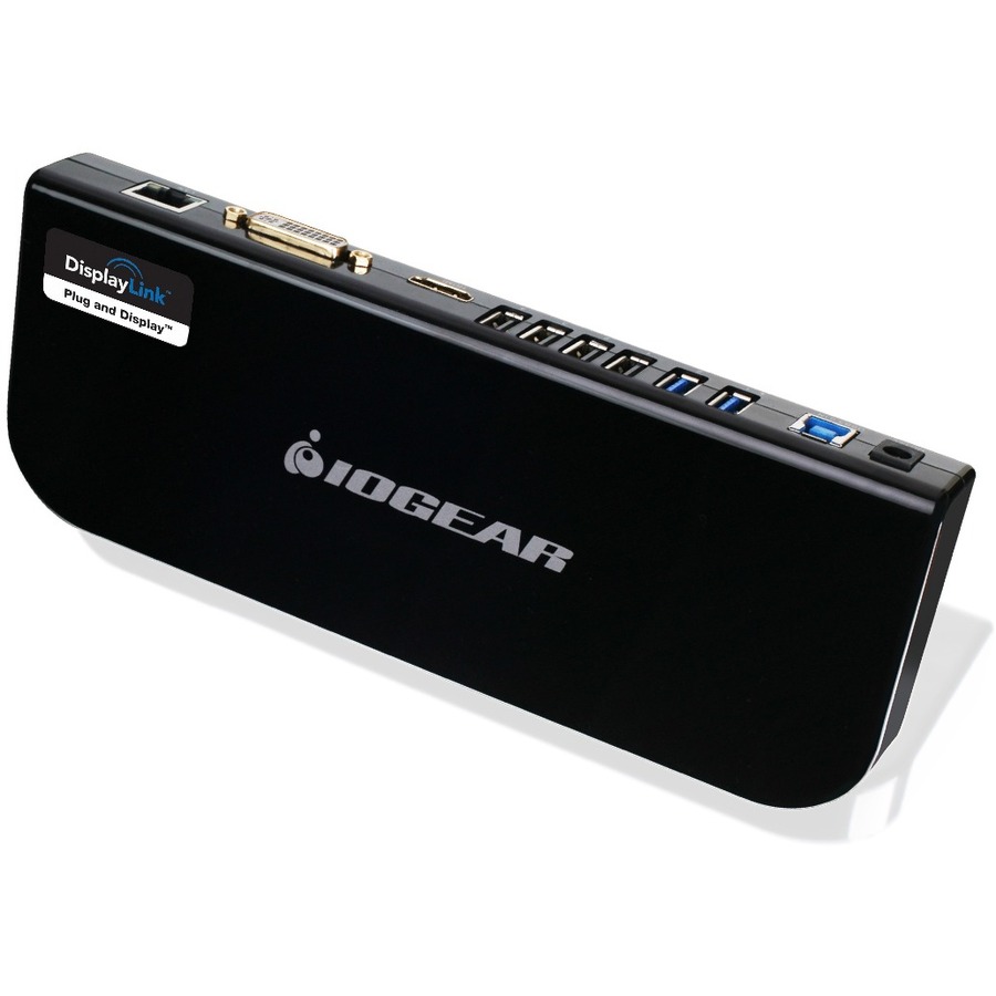 USB 3.0 UNIVERSAL DOCKING STATION SUPPORTS DUAL MONITORS, GB ETHERNET, 6 USB POR