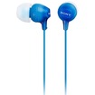 SONY MDR-EX15AP In-Ear EX Monitor Headphones with Mic & Remote, Blue | Smart Key App Compatible for Android Users