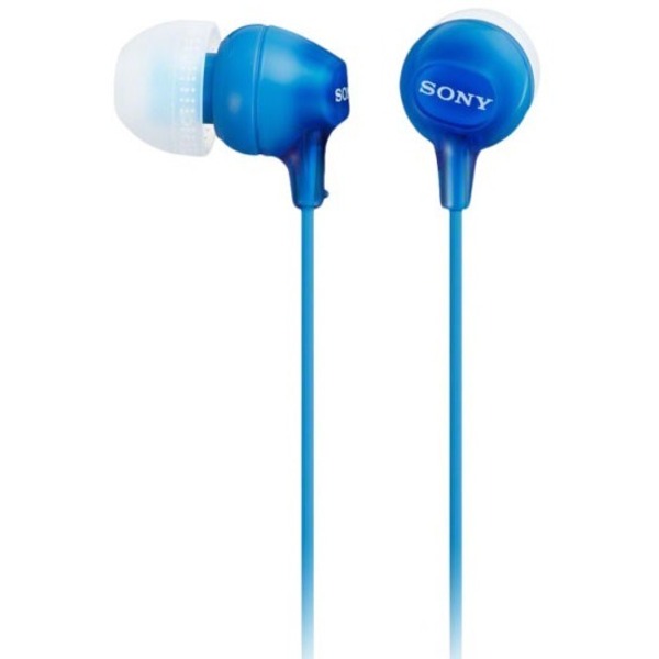 SONY MDR-EX15AP In-Ear EX Monitor Headphones with Mic & Remote, Blue