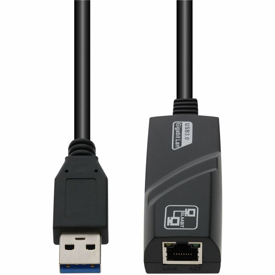 Addon USB 3.0 (a) Male to Rj-45 Female Black Adapter