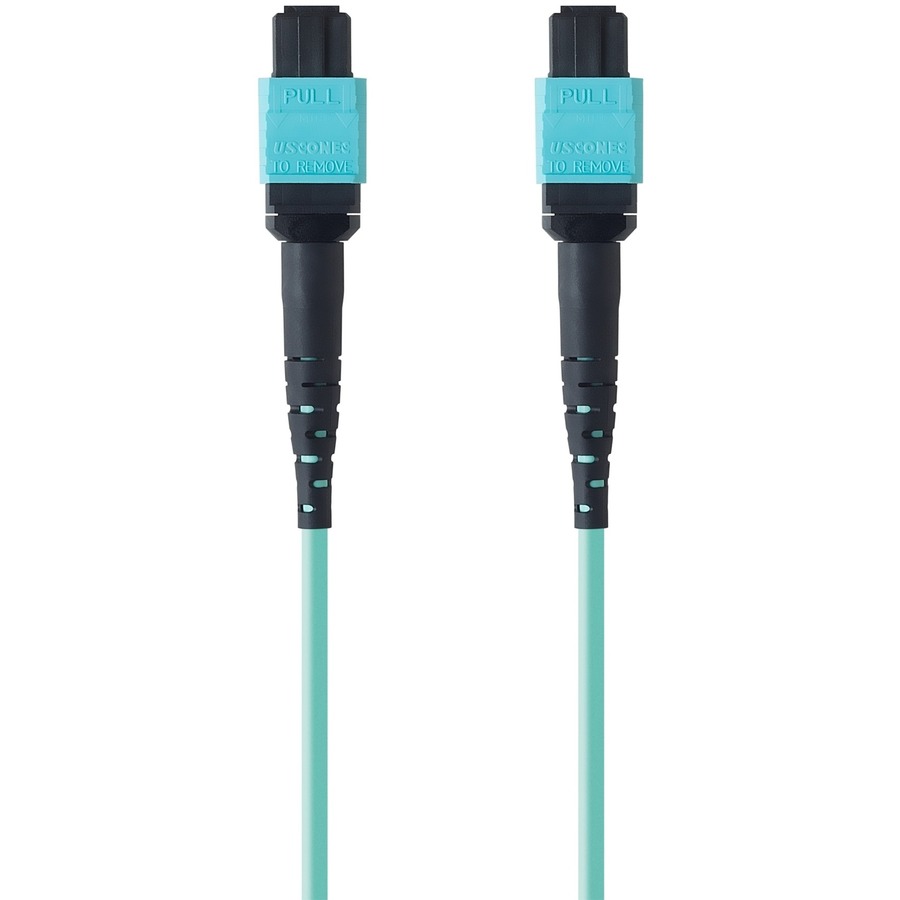 MTP TO MTP FIBER OPTIC CABLE; MTP/MTP; 50/125; OM3; PLENUM;1 METER