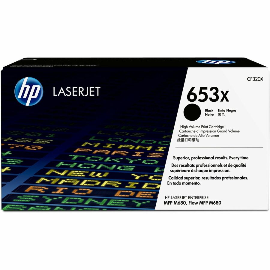 653X Black LaserJet Toner Cart