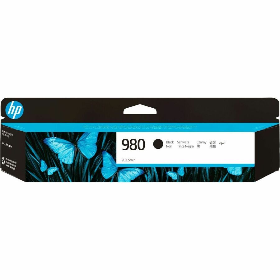 HP 980 (D8J10A) Original Inkjet Ink Cartridge - Single Pack - Black - 1 Each