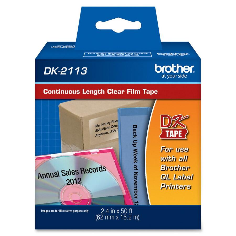 Cont  Film Label Blk Clear