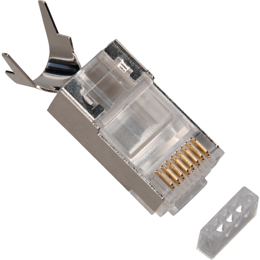 RJ45 CAT6A 10 GIG SHIELDED CONNECTOR, W/LINER. 50/BAG.