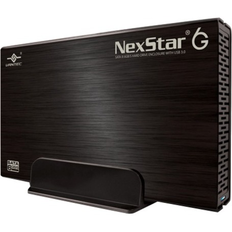 Vantec (NexStar3) - Boîtier pour disque dur externe SATA III 6 Gbit/s vers USB 3.0 de 3,5 po - Aluminium noir (NST-366S3-BK)
