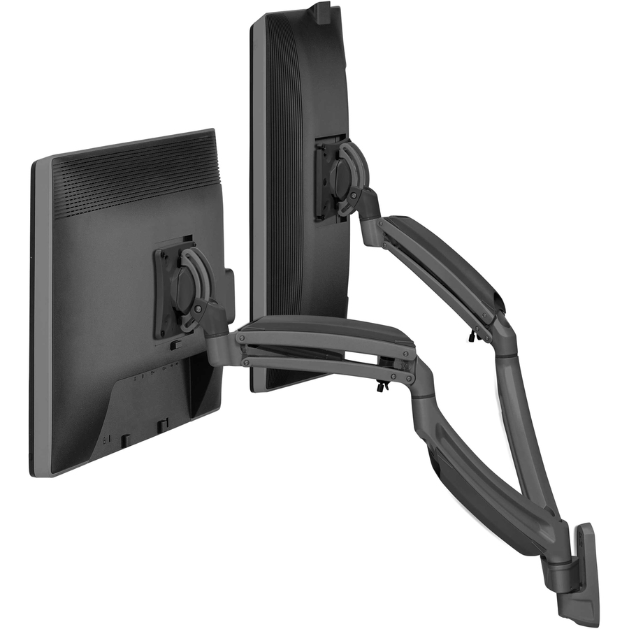 K1 WALL MNT DUAL DISP DUAL 2L ARMS, BLK