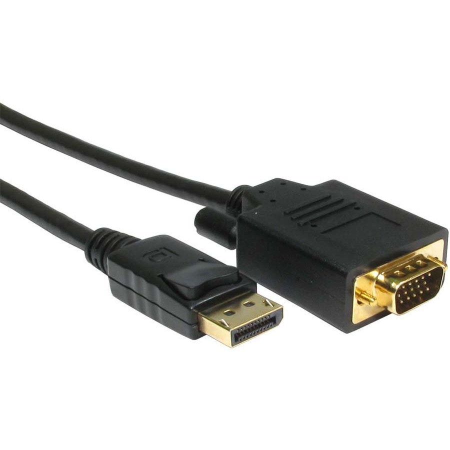 6FT DISPLAYPORT - VGA (SVGA, HD15) M-M ADAPTER CABLE WILL ALLOW YOU TO CONNECT A