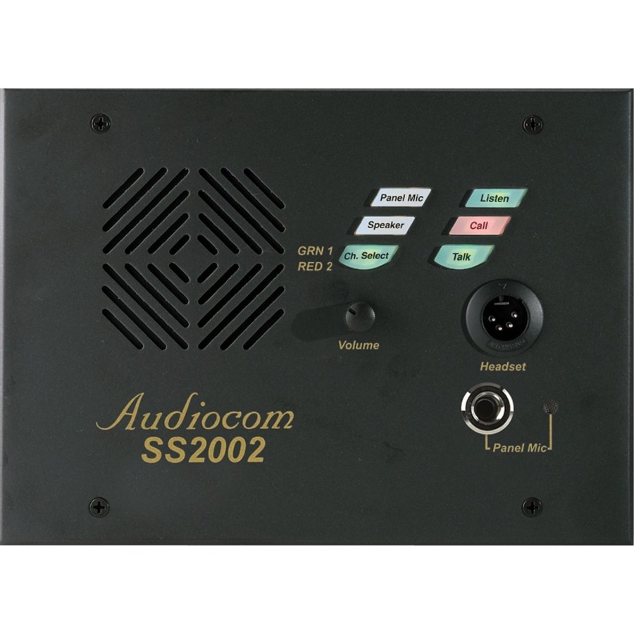 2 CH DESKTOP SPEAKER STATION W/ ANGLE BOX, (2) XLR-6.