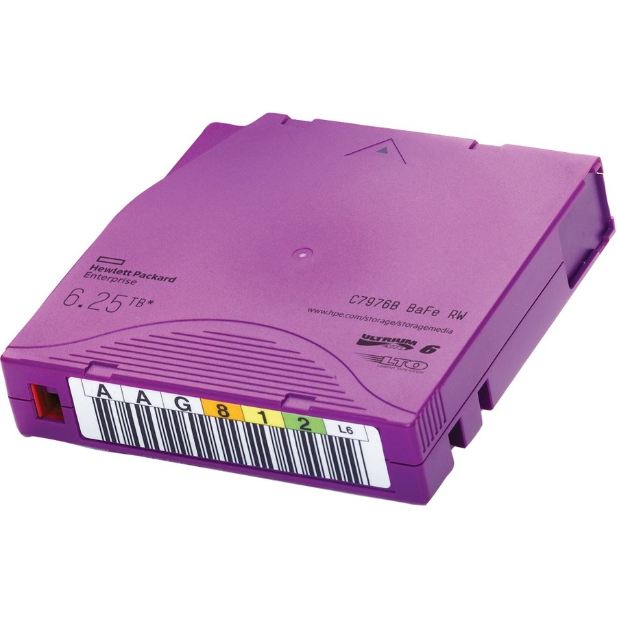 LTO-6 BAFE RW CUSTOM LABELED 20 PK PL 7A